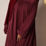 Abaya femme victoria - prune