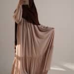 Abaya femme victoria - grège